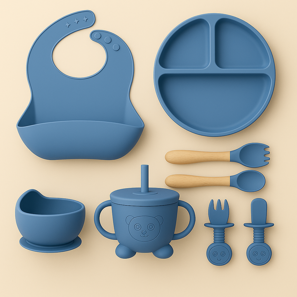 103 Silicone Baby Feeding Set - 8pcs - Image 1