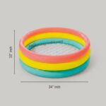 Intex Inflatable Baby Bath Tub Swimming Pool – 34 x 10 Inch | Safe & Fun Baby Bath Solution
