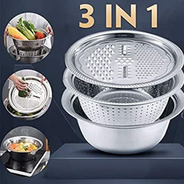 3 in 1 Stainless Steel Vegetable Cutter - Image 2