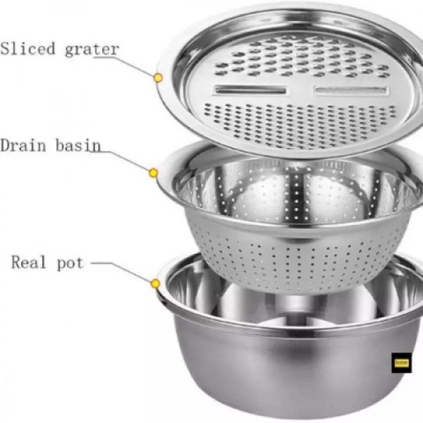 3 in 1 Stainless Steel Vegetable Cutter - Image 3