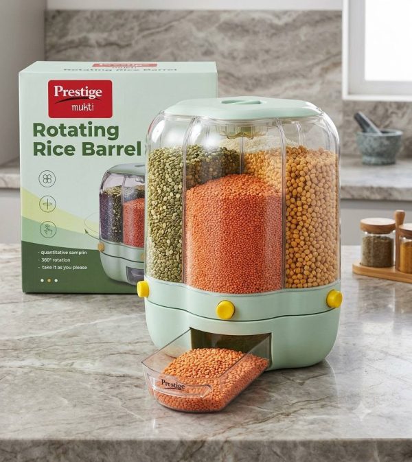 10L Rotating Rice Barrel - Image 3