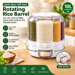 10L Rotating Rice Barrel