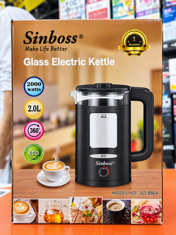 Glass Electric Kettle Sinboss - Image 4