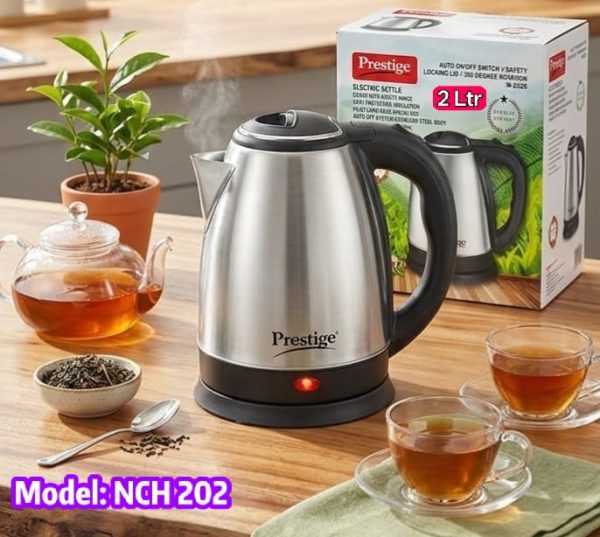 Prestige Electric Kettle – 2 Liter – Silver And Black - Image 2